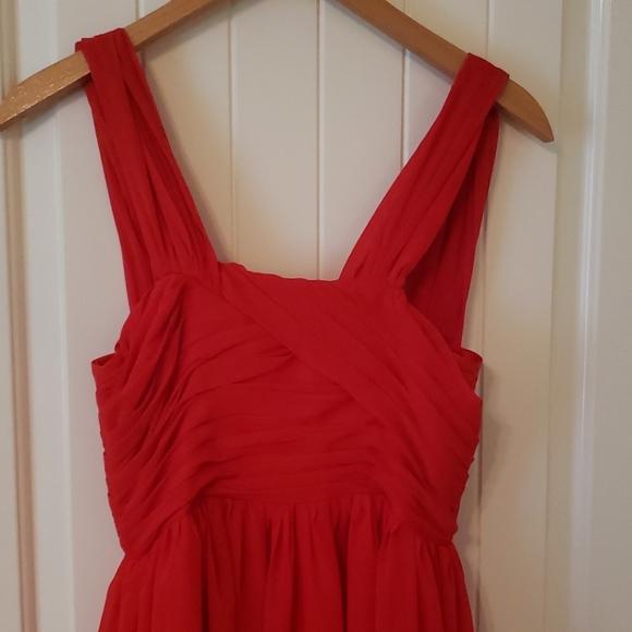 NWOT.A-line Chiffon Floor Length Long Ruching  - Picture 4 of 7